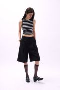 Halter Yaka Çizgili Crop resmi
